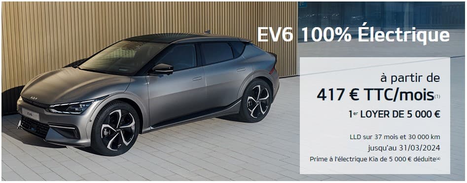 KIA EV6 100% électrique